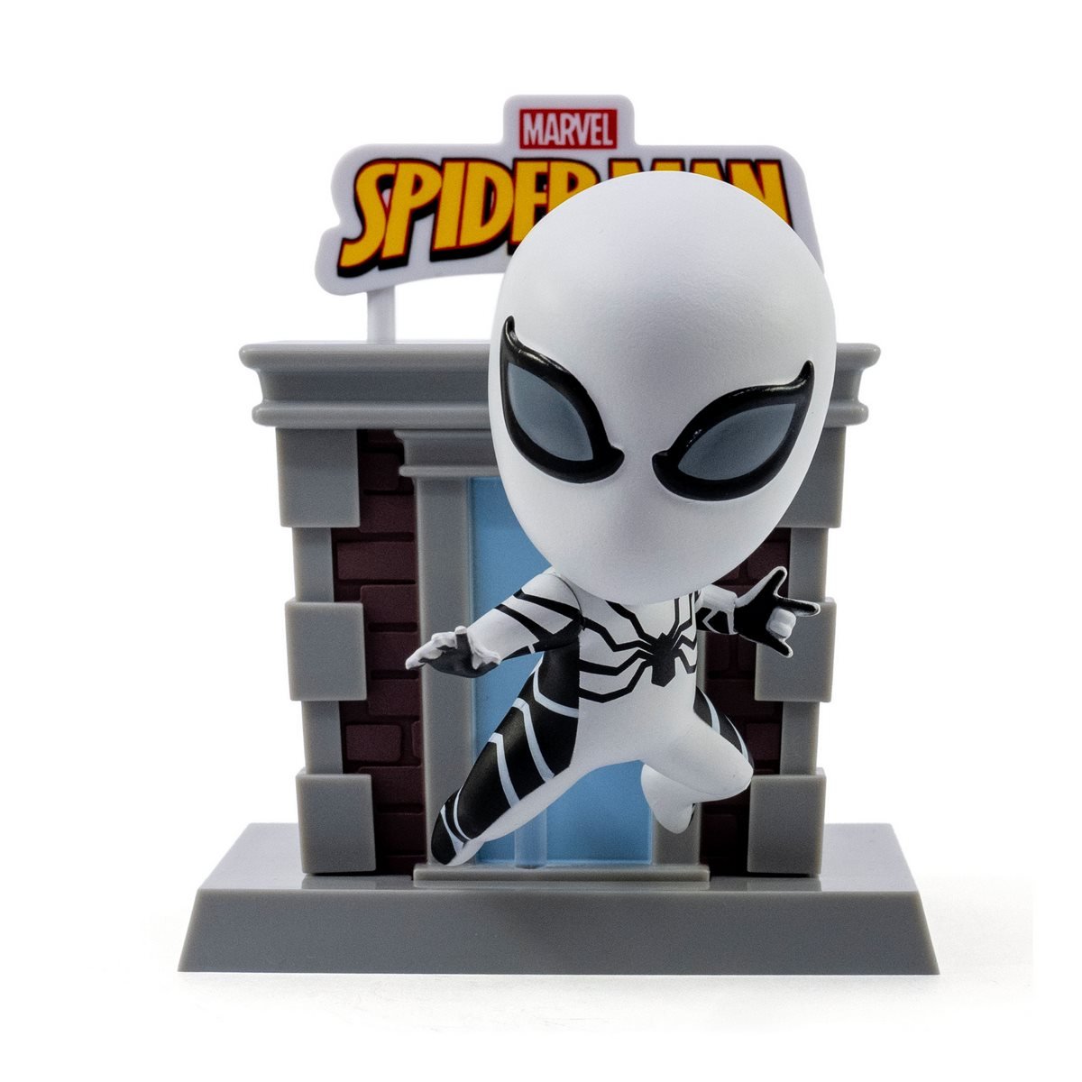 Figura Spiderman 8 Cms Con Escenario Edificio - Future Foundation Spider - Man